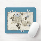Vintage mit Schmetterlingen Mousepad (Mit Mouse)