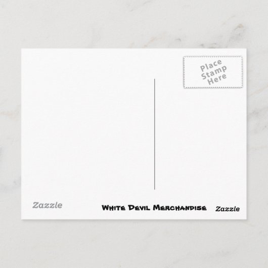 Vintage Mitte des Jahrhunderts Tiki Postkarte (Rückseite)