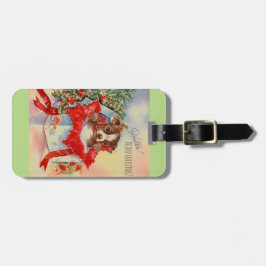 Vintage Mitte- des Jahrhundertsschöner Gepäckanhänger