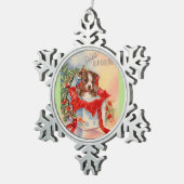 Vintage Mitte- des Jahrhundertsschöner Schneeflocken Zinn-Ornament (Rechts)