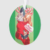 Vintage Mitte- des Jahrhundertsschönes Ornament (Vorderseite)