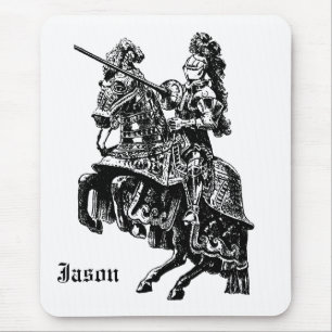 Vintage-Mittelalter-Ritter-Mauspad Mousepad