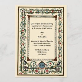 Vintage "mittelalterliche" Ausflüge Einladung