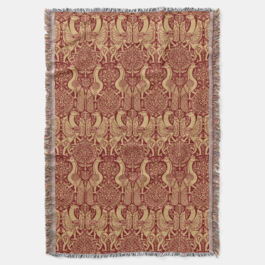 Vintage Mittelalterliche Greifmuster Decke (Vorderseite Vertikal)