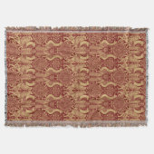 Vintage Mittelalterliche Greifmuster Decke (Vorderseite)