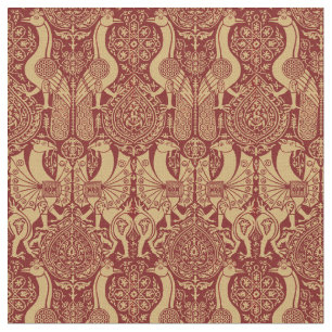 Vintage Mittelalterliche Greifmuster Stoff