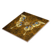 Vintage mittelalterliche Hexerei-Ritualangebot Fliese (Seite)