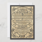 Vintage mittelalterliche Hochzeit der Renaissance Einladung (Vorderseite)