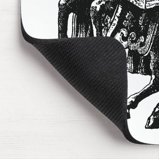 Vintage Mittelalterliche Rittermaus Mousepad (Ecke)