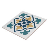 Vintage Mittelmeer-Blumenfliese Fliese (Seite)