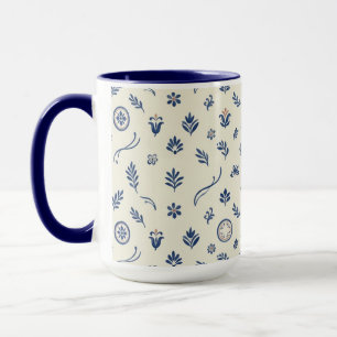 Vintage Mittelmeer Keramik Tasse