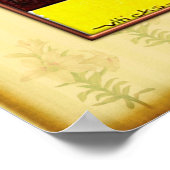 Vintage Mitternachtsfalten (Hicks) Poster (Ecke)