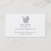 Vintage Mitternfrau oder Doula Telefonnummerkarte (Rückseite)