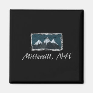 Vintage Mittersill New Hampshire Winter Skifahren  Magnet