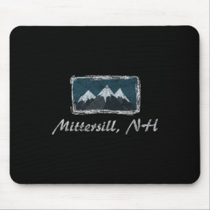 Vintage Mittersill New Hampshire Winter Skifahren Mousepad