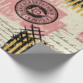 Vintage Mixed-Media Collage - Distressed Paper (1) Geschenkpapier (Ecke)