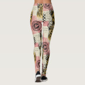 Vintage Mixed-Media Collage - Distressed Paper (1) Leggings (Rückseite)