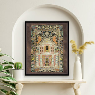 Vintage Mizrach-Jüdische Ebene Poster