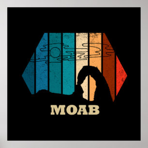 Vintage Moab - Utah - Arches-Nationalpark Poster