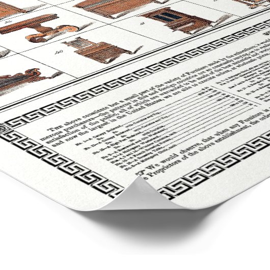 Vintage Möbel Poster (Ecke)