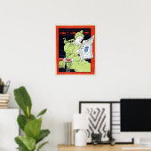 Vintage Mocha-Kaffeewerbung in den 1890er Jahren Poster (Heimbüro)