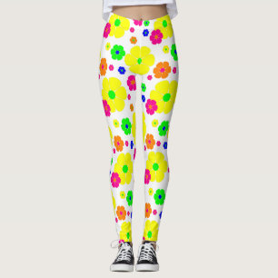 vintage mod Blumen groovy Leggings