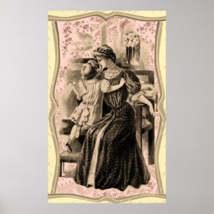 Vintage Mode 1900 Poster