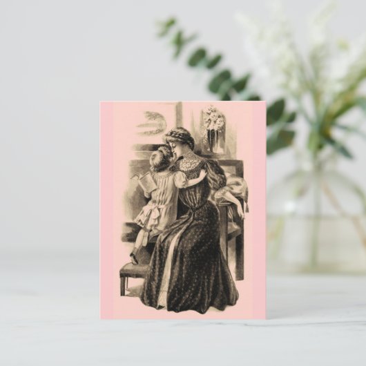 Vintage Mode 1900 Postkarte (Stehend Vorderseite)