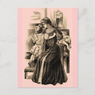 Vintage Mode 1900 Postkarte