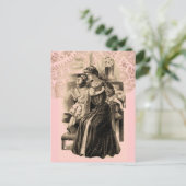 Vintage Mode 1900 Postkarte (Stehend Vorderseite)