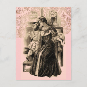 Vintage Mode 1900 Postkarte