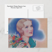 Vintage Mode 1931 Postkarte (Vorne/Hinten)