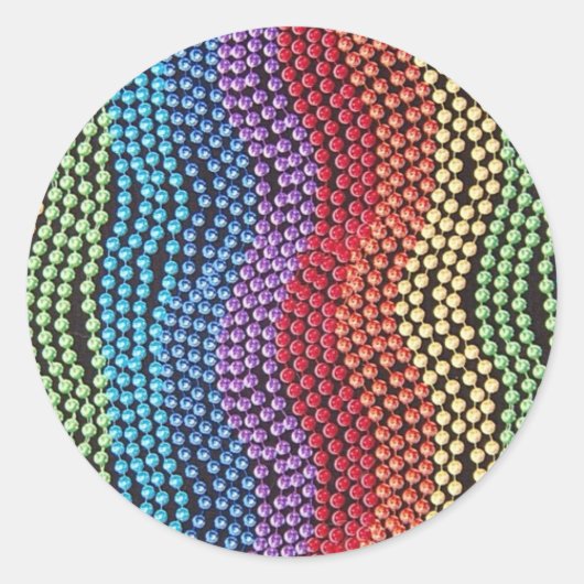 Vintage Mode 1960 Pop-Beads Aufkleber (Vorderseite)