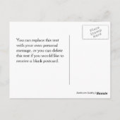 Vintage Mode Borzoi Art Postkarte (Rückseite)