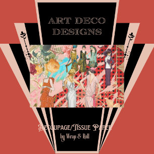 Vintage Mode-Dekoupage Seidenpapier