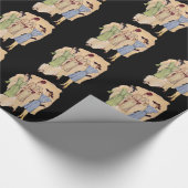 Vintage Mode der 40er Jahre Geschenkpapier (Ecke)