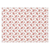Vintage Mode der Valentine-Roten Rosen Tischdecke (Vorderseite (Horizontal))