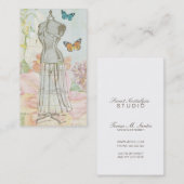 Vintage Mode-Designer-Kleiderform-Antike mit Visitenkarte (Vorne/Hinten)