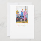 Vintage Mode Einladung (Rückseite)