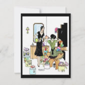 Vintage Mode Einladung (Vorderseite)