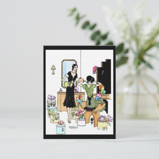 Vintage Mode Einladung (Stehend Vorderseite)