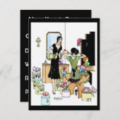 Vintage Mode Einladung (Vorne/Hinten)