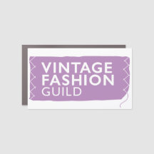 Vintage Mode Guild Large Car Magnet