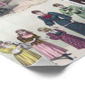 Vintage Mode-Illustration Poster (Ecke)
