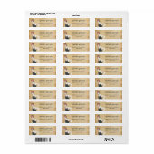 Vintage Mode Illustration Retro-Rücksendeadresse (Vorne)