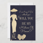 Vintage Mode ist meine Ehrenkarte Einladung (Vorderseite)