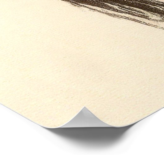 Vintage Mode-Lady mit Frühlingskleid Poster (Ecke)