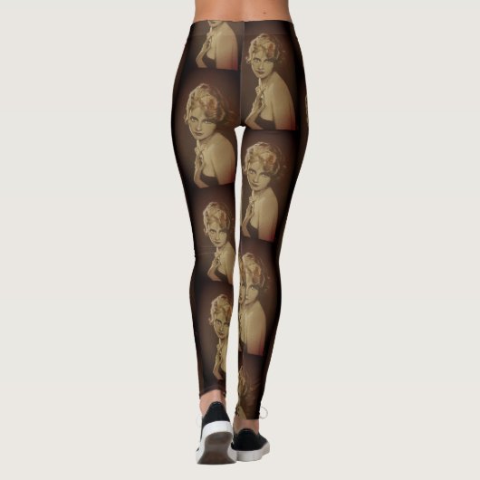Vintage Mode Ladys Leggings (Rückseite)