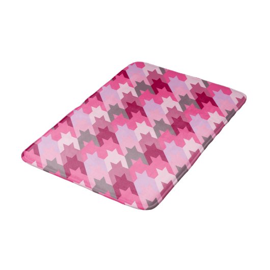 Vintage Mode - Muster Moderner Frühling Badematte (Schrägansicht)