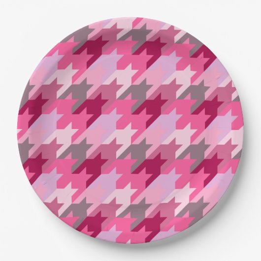 Vintage Mode - Muster Moderner Frühling Pappteller (Vorderseite)